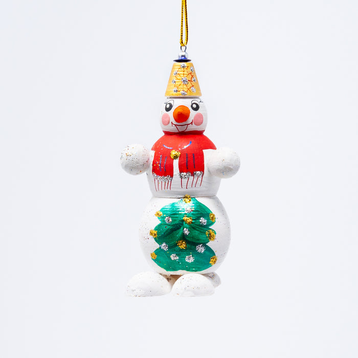 Snowman Ornament (Multiple Colour Options)