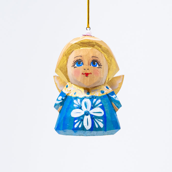 Hand-carved  Angel Ornament (Multiple Colour Options)