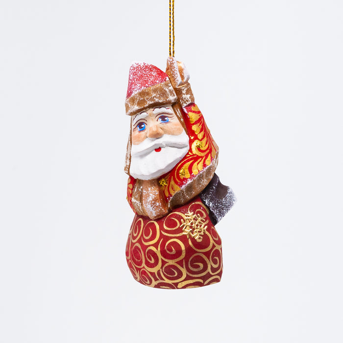 Hand-carved  Grandfather Frost Ornament
