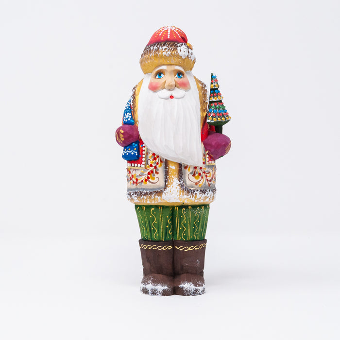 Hand-carved   Grandfather Frost Figurine