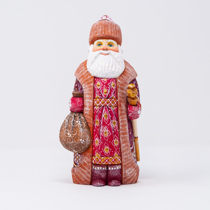 Hand-carved   Grandfather Frost Figurine