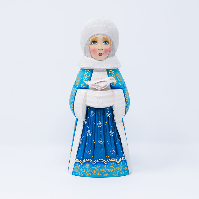 Hand-carved   Snegurochka (Snow Maiden)