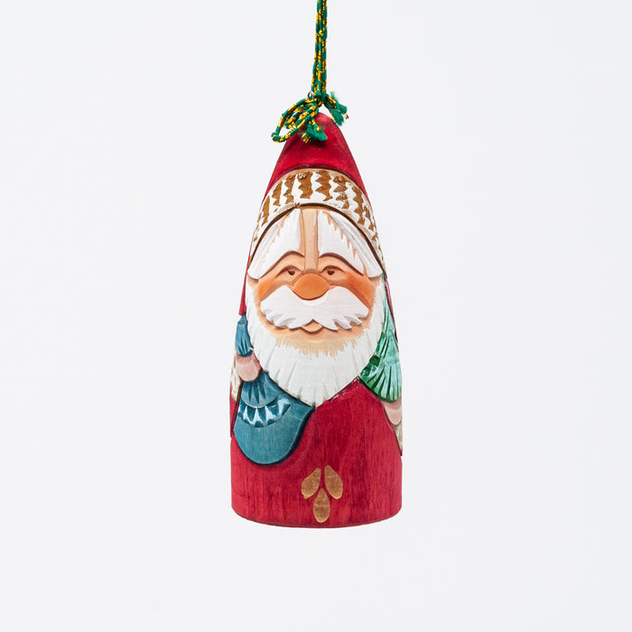 Conical Hand-carved  Grandfather Frost Ornament