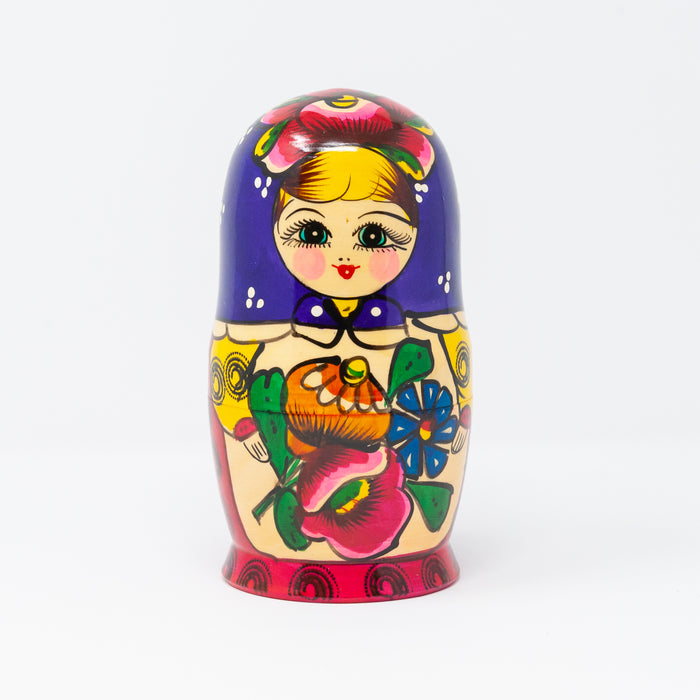 Traditional Polkhovsky Maidan Doll – Set of 5 (Multiple Colour Options)