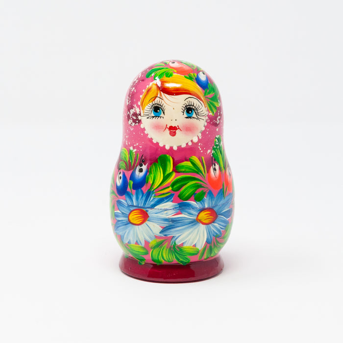 Folk Artisan Floral Doll – Set of 5 (Multiple Colour Options)