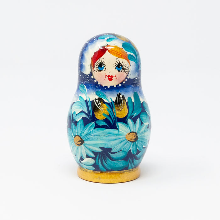 Pastel Floral Folk Artisan Doll – Set of 5 (Multiple Colour Options)