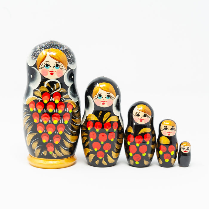 Rowan Berry Folk Artisan Doll – Set of 5 (Multiple Colour Options)