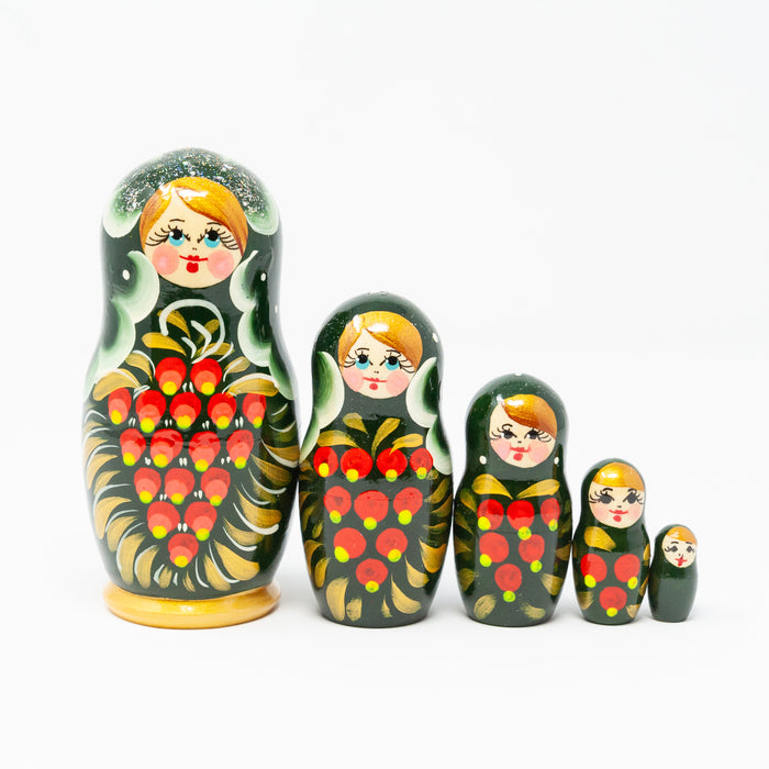 Rowan Berry Folk Artisan Doll – Set of 5 (Multiple Colour Options)