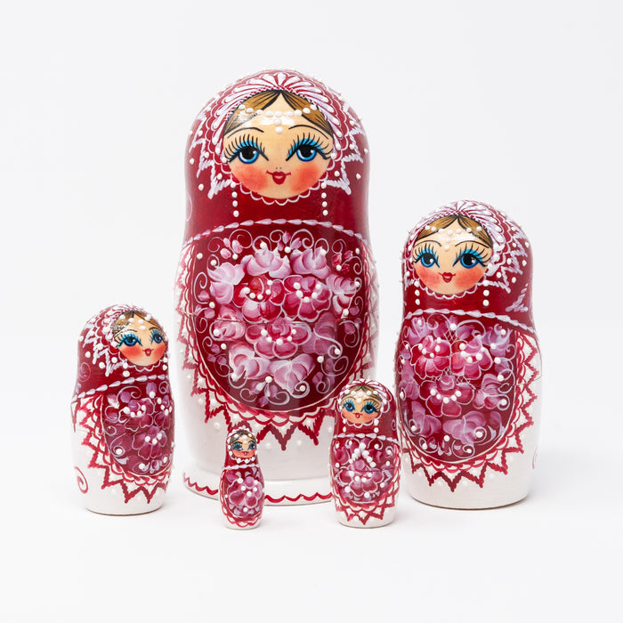 Artisanal Elegant Ornamental Doll – Set of 5 (Two Colour Options)