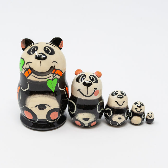 Mini  Panda – Set of 5