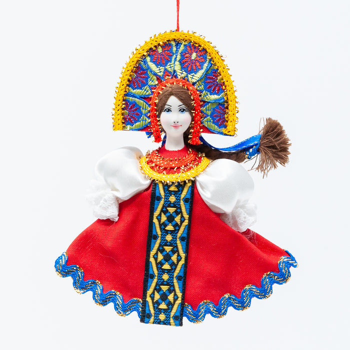 Russian Costume Doll Ornaments (Red Colour Palette)