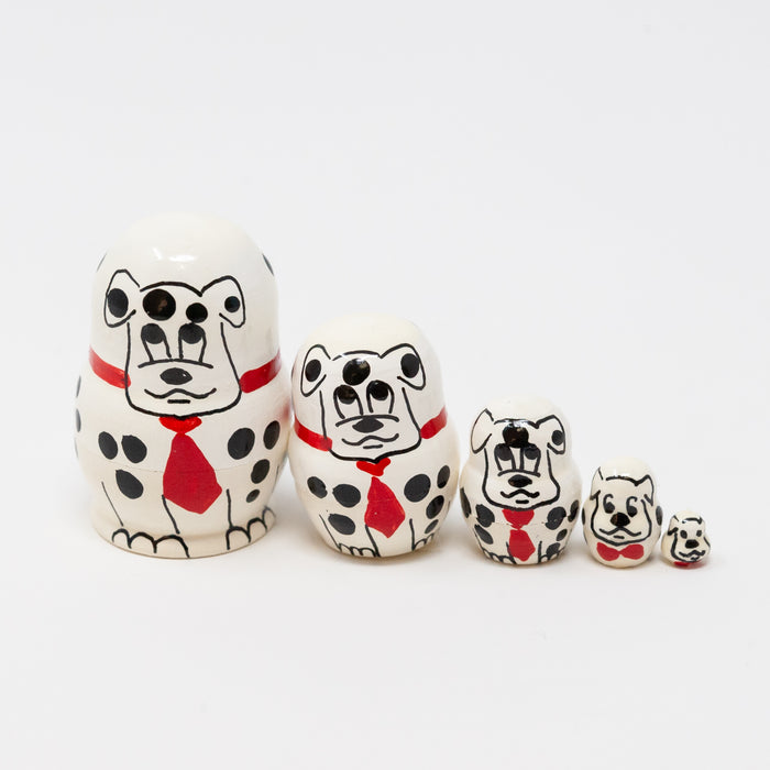 Mini Dalmatian  Dog – Set of 5