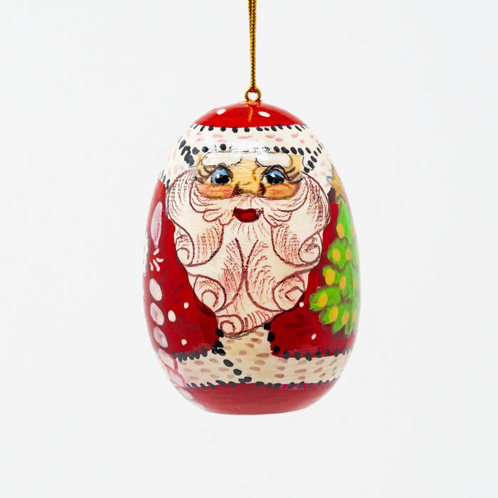 Egg-shaped Grandfather Frost Ornament