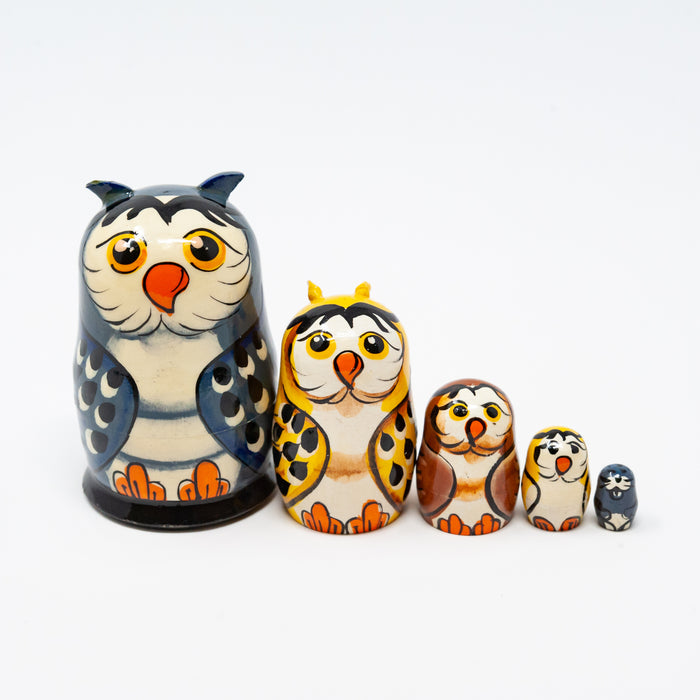 Mini Owl – Set of 5 (Two Colour Options)