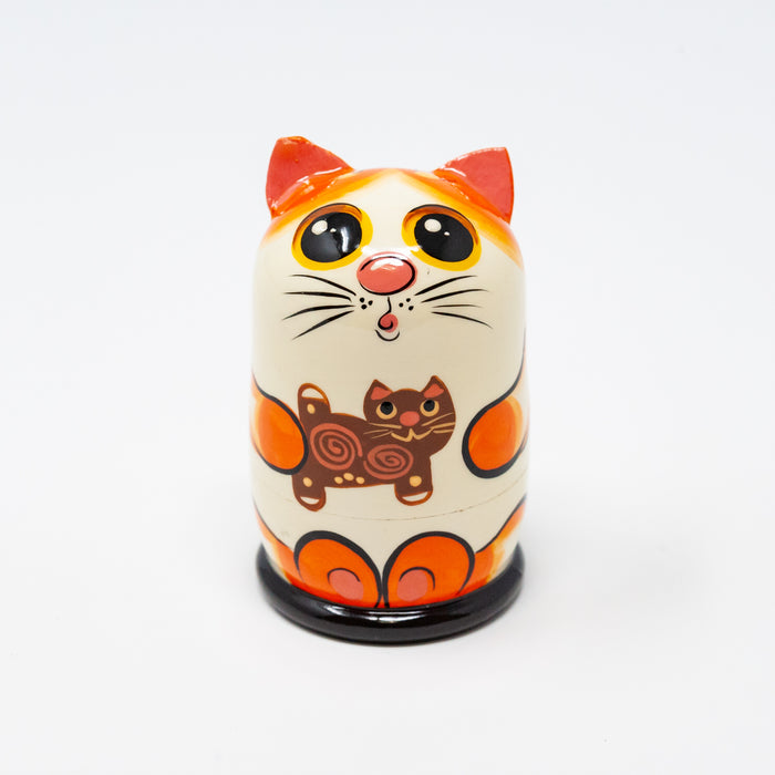 Mini Cat with Ginger Kitty - Set of 5