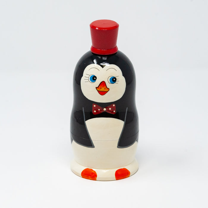 Penguin in a Top Hat - Set of 5 (Two Colour Options)
