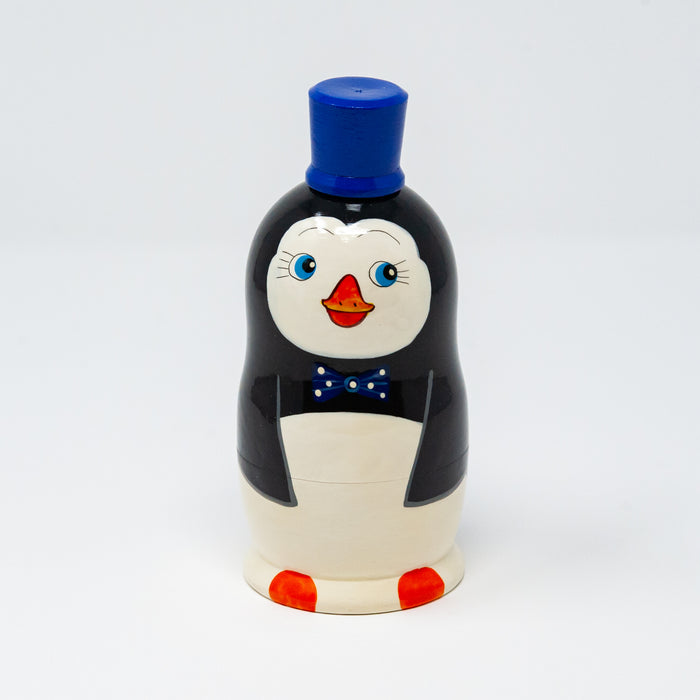 Penguin in a Top Hat - Set of 5 (Two Colour Options)