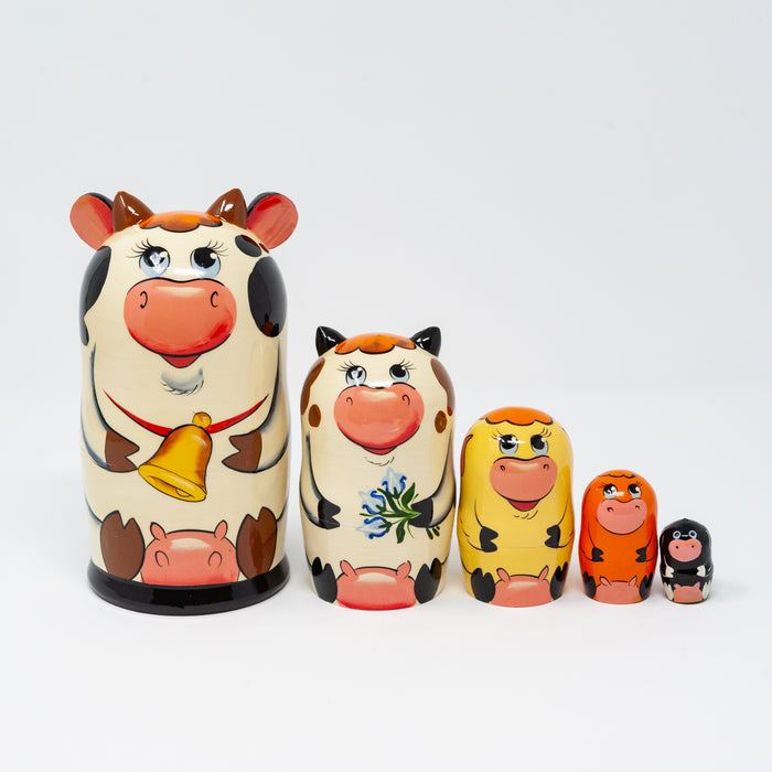 Cow Family - Set of 5 (Large)