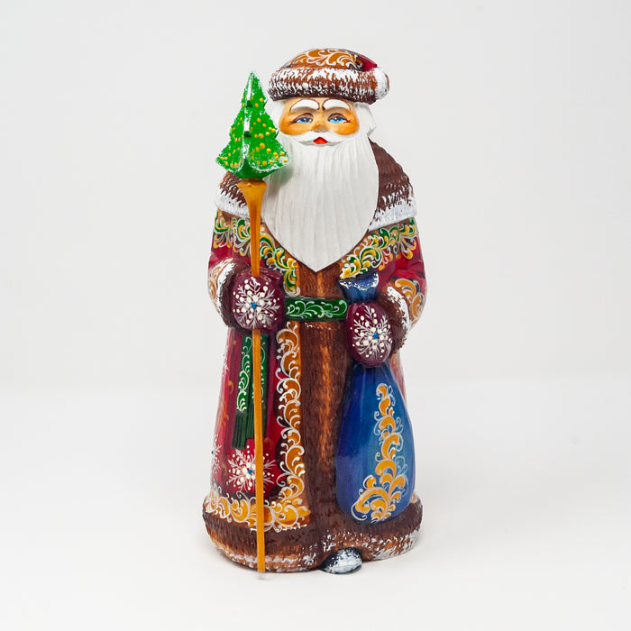 Hand-carved Lacquered   Grandfather Frost