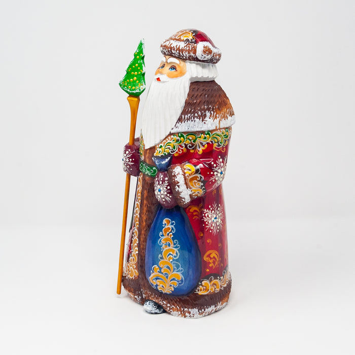Hand-carved Lacquered   Grandfather Frost