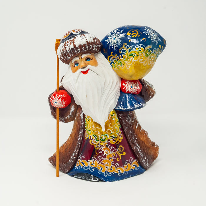 Hand-carved Lacquered    Grandfather Frost