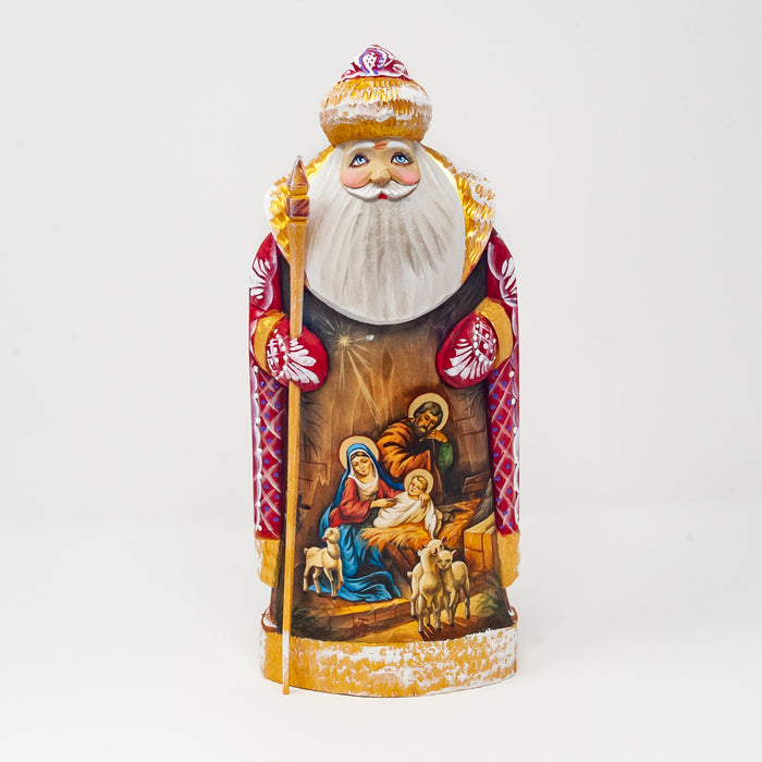 Hand-carved   Nativity Scene Grandfather Frost