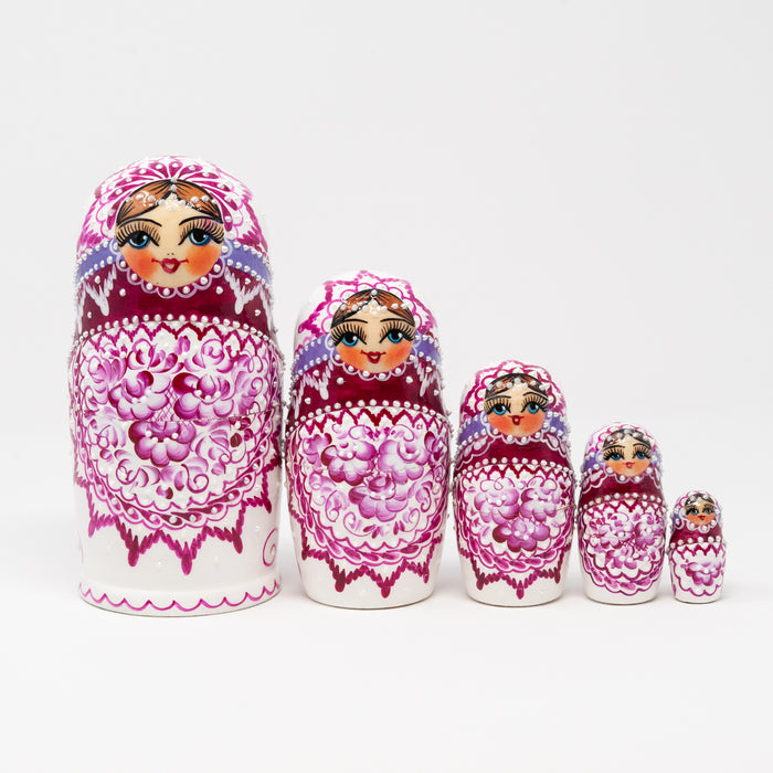 Artisanal Elegant Ornamental Doll – Set of 5 (Two Colour Options)