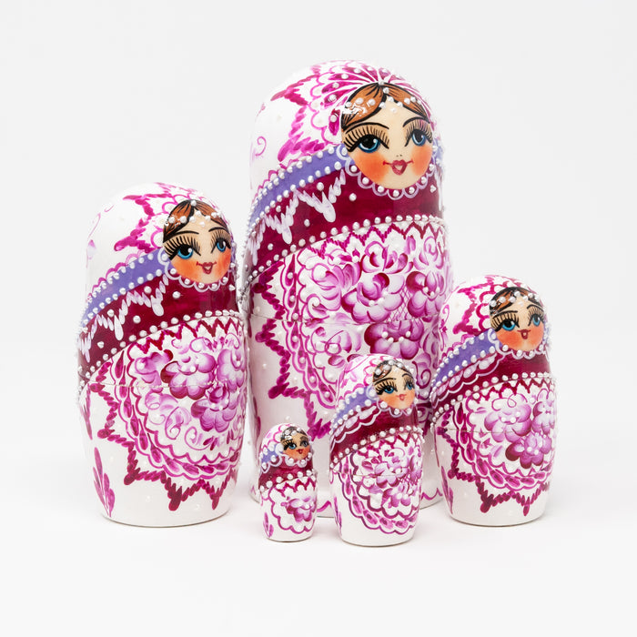 Artisanal Elegant Ornamental Doll – Set of 5 (Two Colour Options)