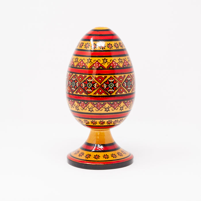 Wooden Hand-painted Ukrainian Easter Egg