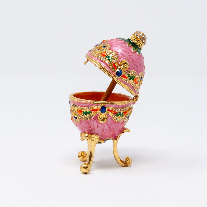 Small Pink Imperial Faberge Egg Replica