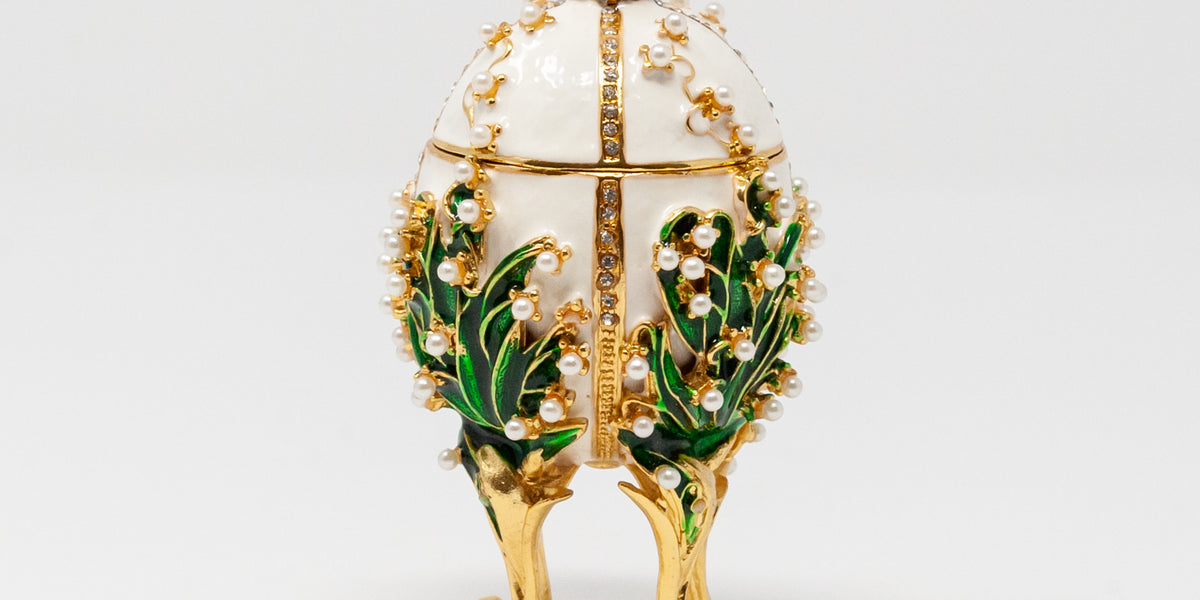 Lily of the Valley Imperial Faberge Egg Replica – Syrin – Handmade
