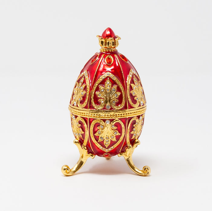 Hearts and Leaves Imperial Faberge Egg Replica