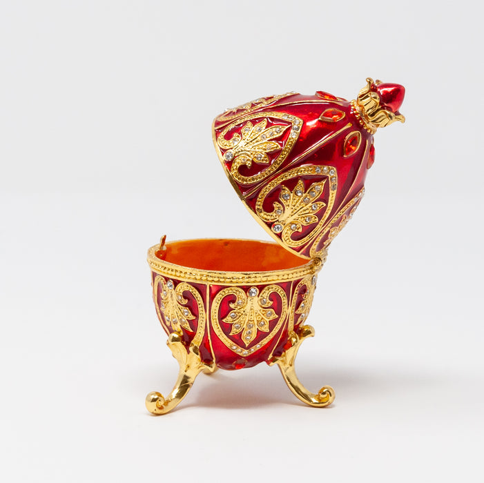 Hearts and Leaves Imperial Faberge Egg Replica