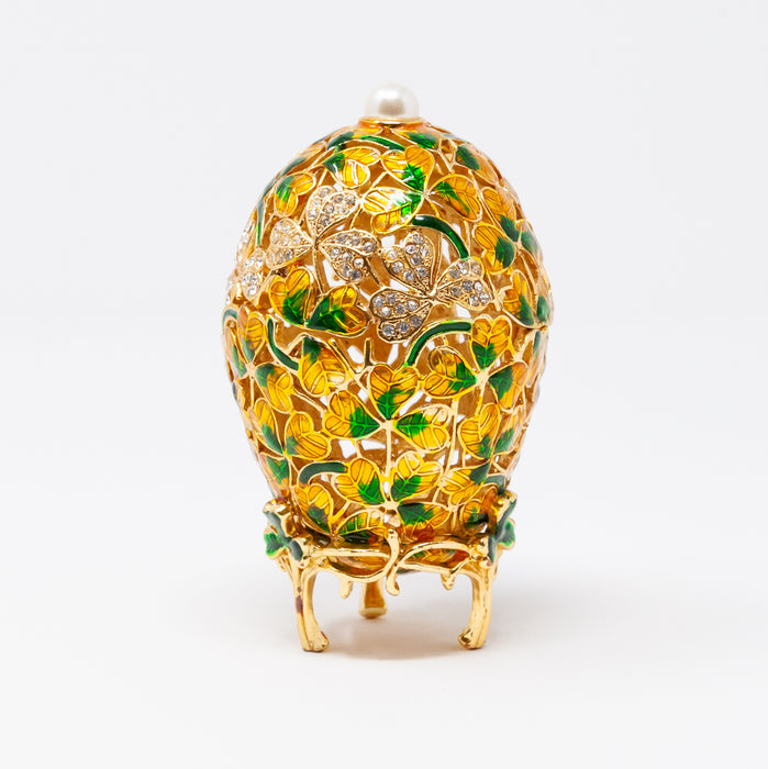 Clover Leaf Imperial Faberge Egg Replica