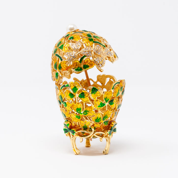 Clover Leaf Imperial Faberge Egg Replica