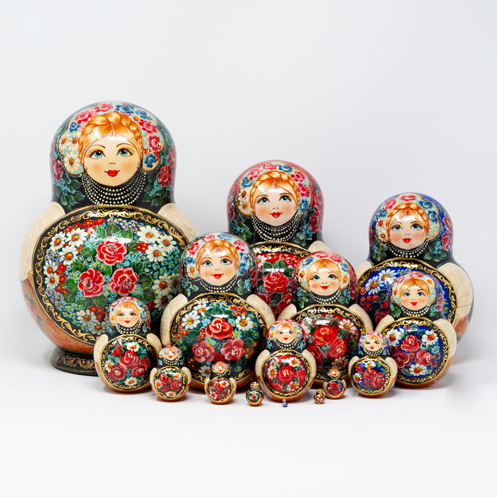 Exquisite Artisanal Ornamental Doll – Set of 15